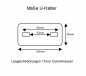 Preview: Kielrolle V-Form 130 mm + U-Halter