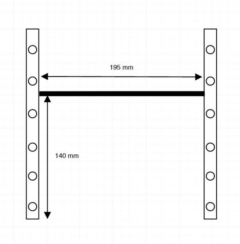 Kielrolle 200 mm + höhenverstellbarer Halter