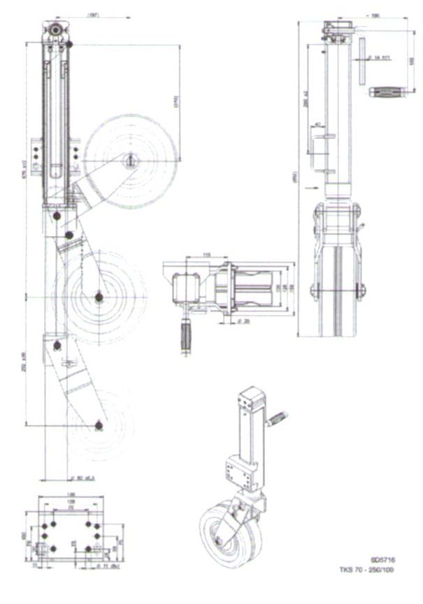 P>Stahlstützrad TK70 (feuerverzinkt) inkl. Stützradhalter