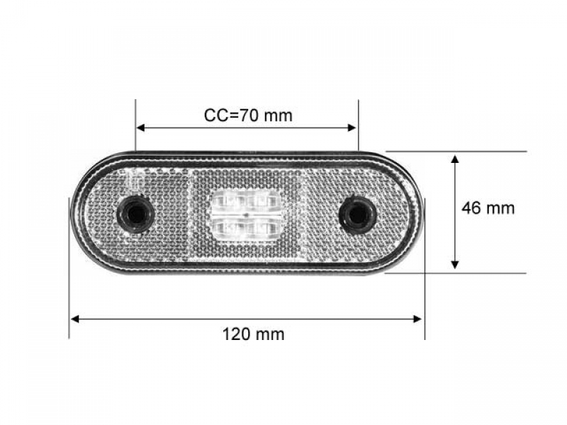 LED Positionslicht weiß