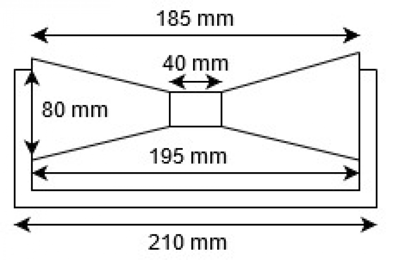 Kielrolle V-Form 200 mm + U-Halter