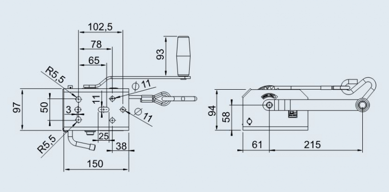 AL-KO Schleppwinde BASIC Typ 250 + 6 m Seil