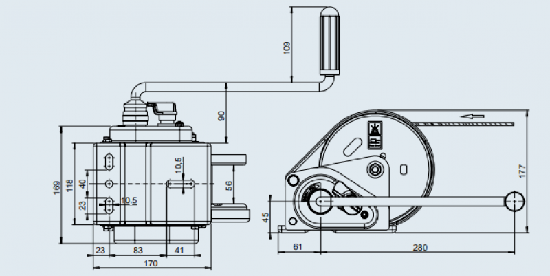 AL-KO Seilwinde BASIC Typ 900 Compact