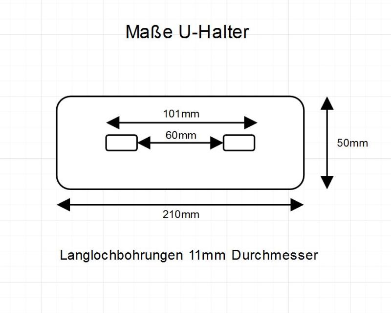 Kielrolle V-Form 200 mm + U-Halter und Endkappen