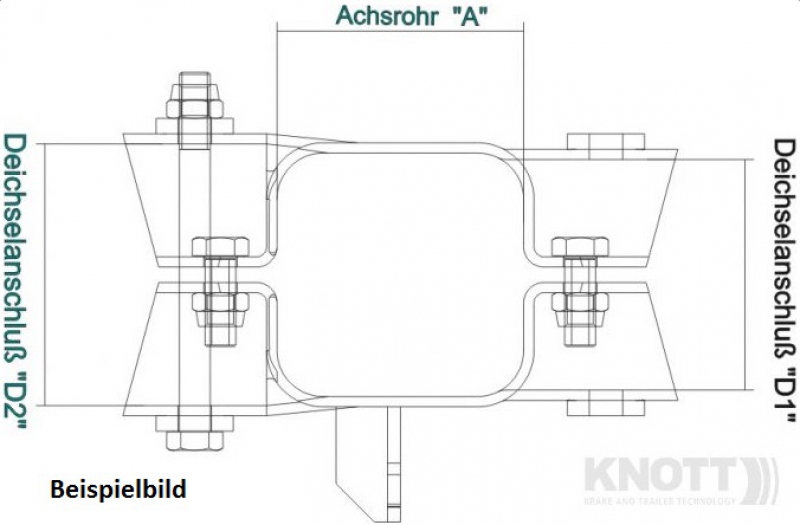 Rohrklemme Schwarz Klemmschale Für 60/64mm Achsrohr Vierkant Auf 70mm Zugrohr Rund F Pkw Anhanger Jetzt Zugreifen 48214 Stützrad Halterung