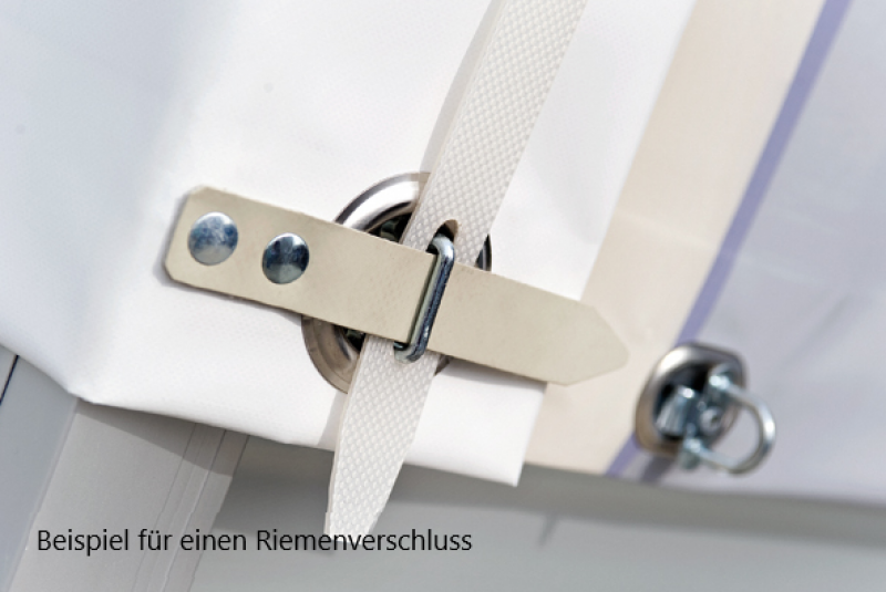 Plane mit Spriegelaufbau für HUMBAUR Anhänger